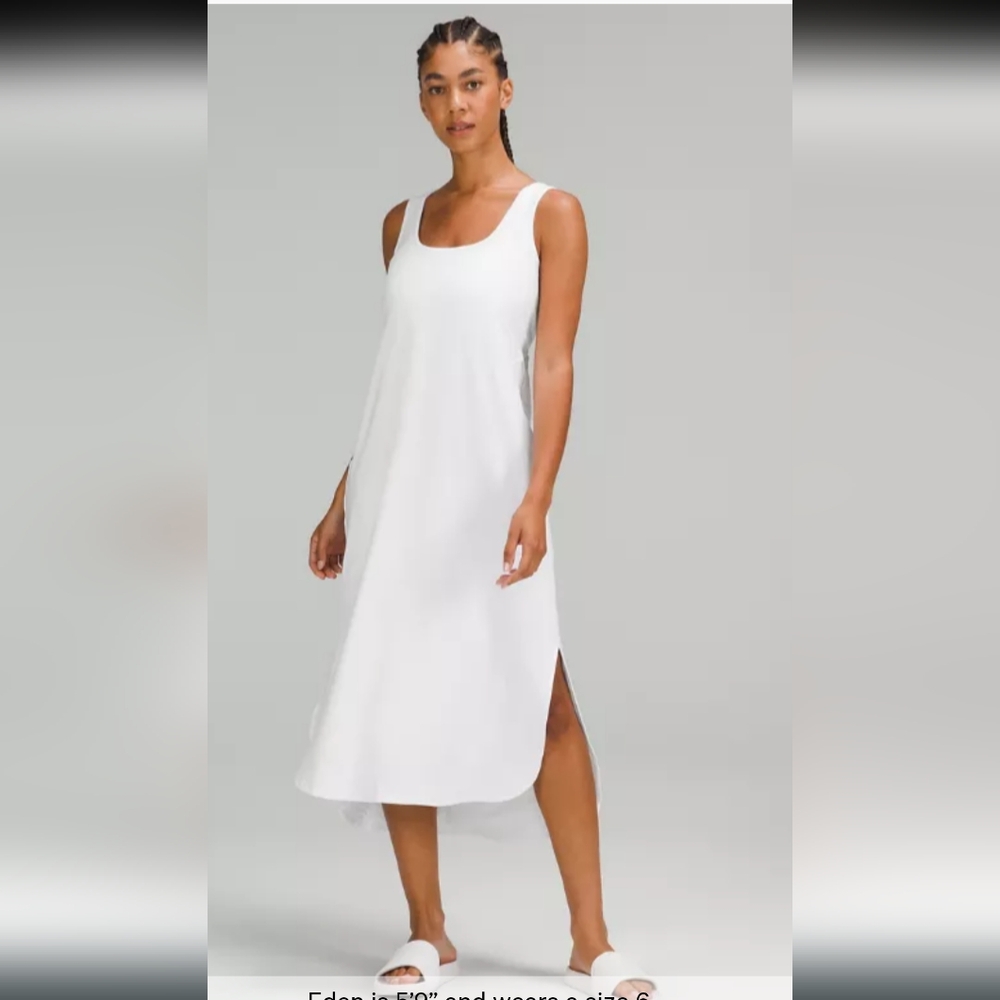 lululemon | Pima Cotton Open-back Midi Dress